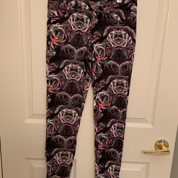 Rose printed jeans - Picture 1 of 5